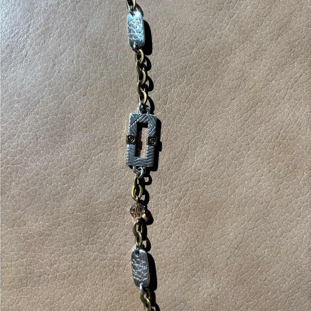 Brighton Two-Tone Link Necklace in Gold and Silver - Picture 4 of 4